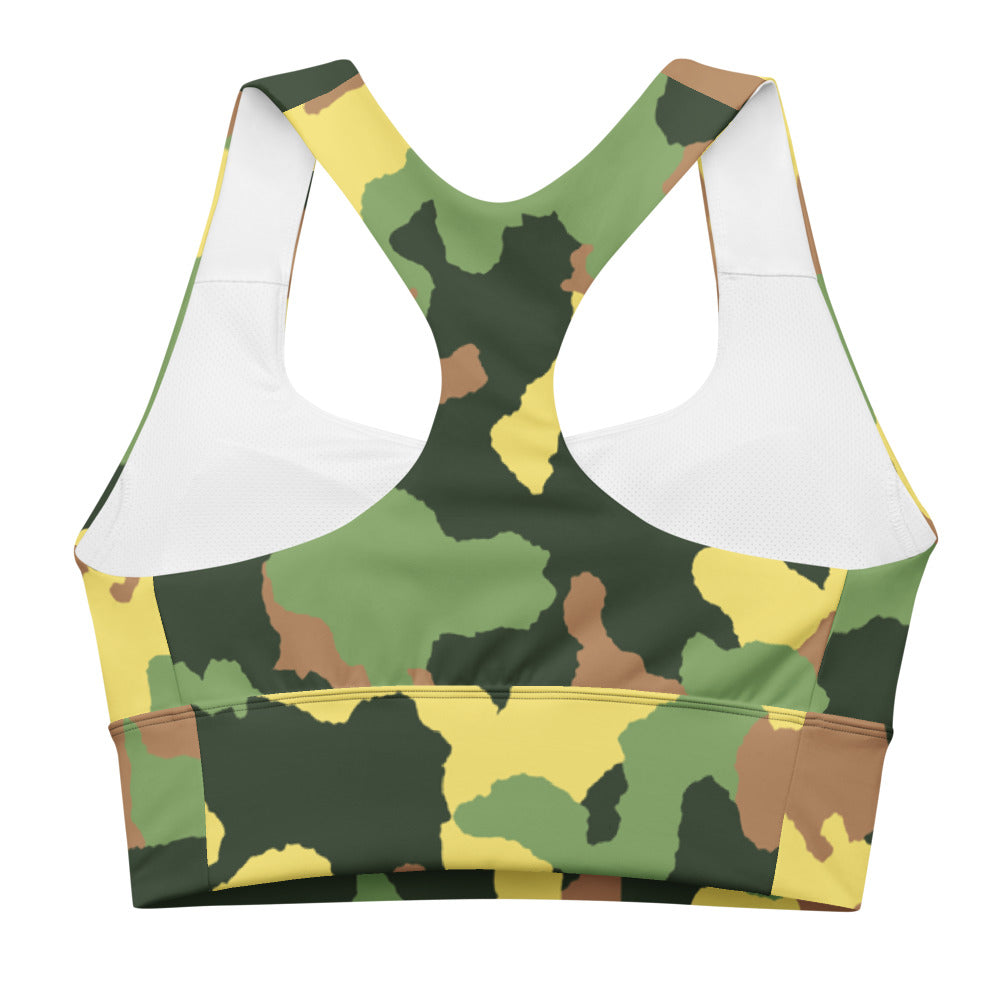 QG Camo Longline Sports Bra