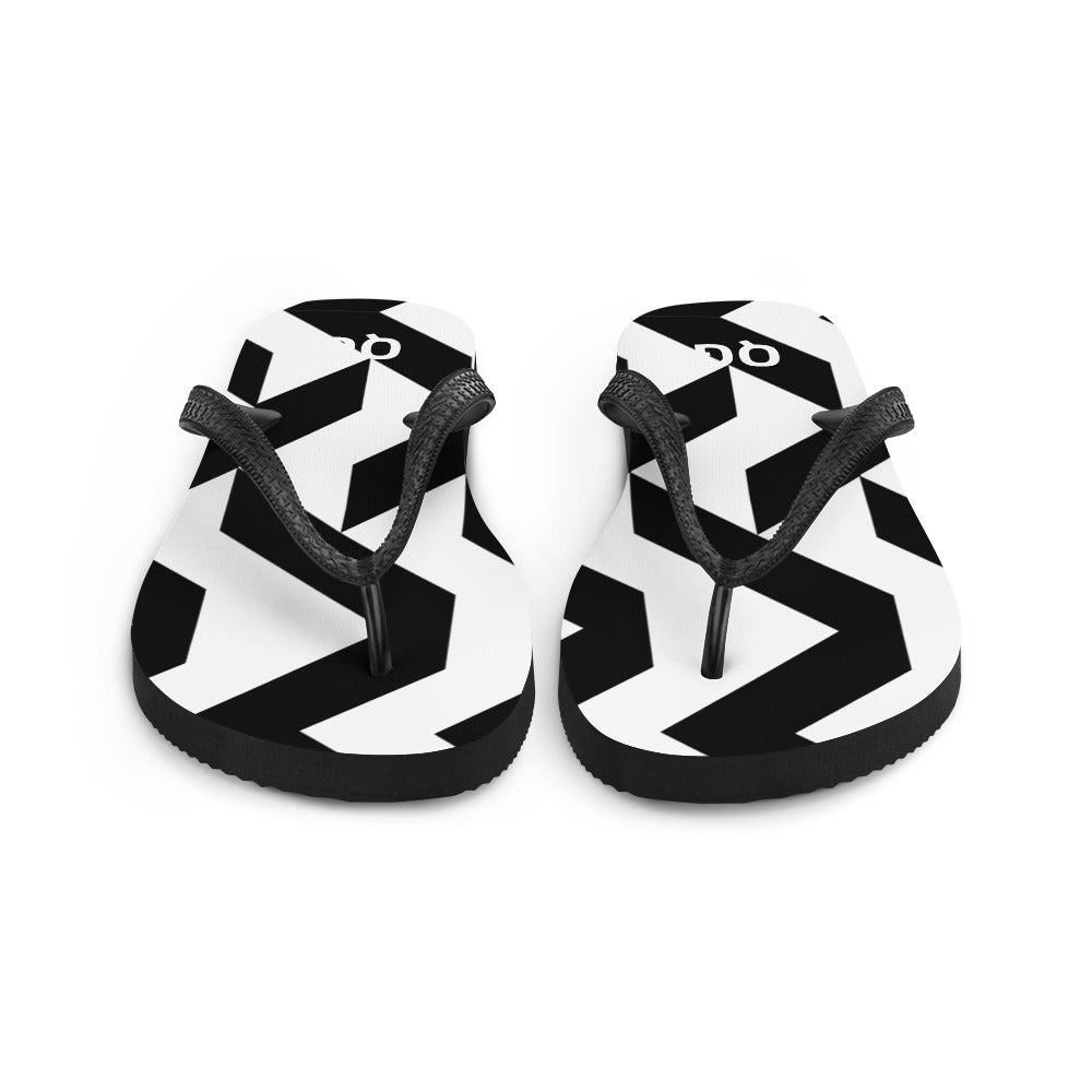 QG Zebra Zig Zag Flip-Flops