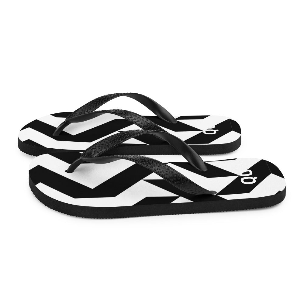 QG Zebra Zig Zag Flip-Flops