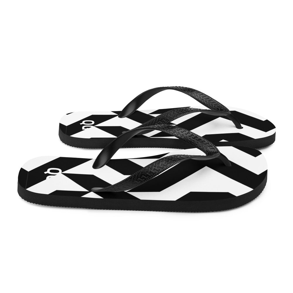QG Zebra Zig Zag Flip-Flops