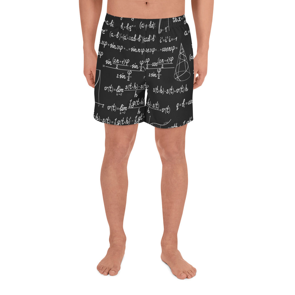 QG Blackboard Men's Athletic Long Shorts