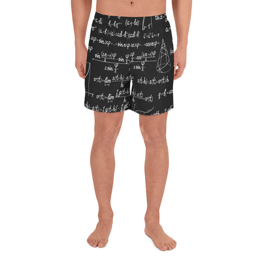 QG Blackboard Men's Athletic Long Shorts