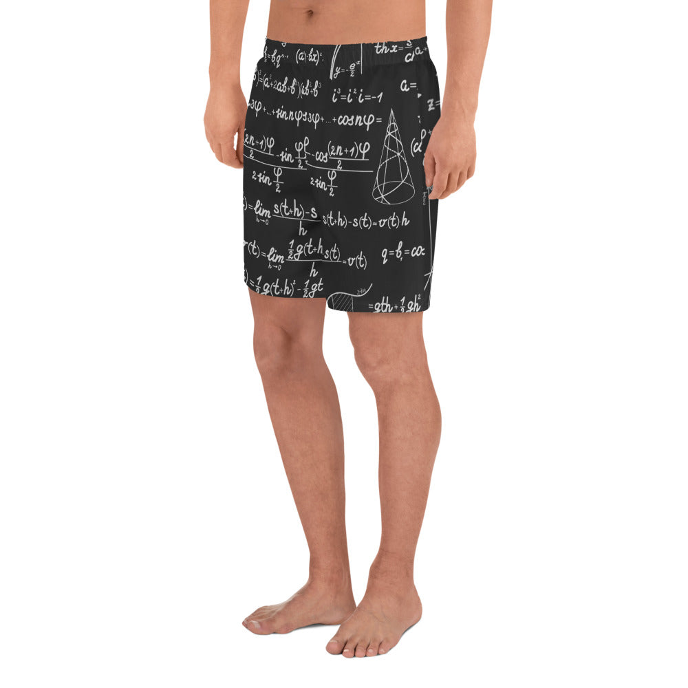 QG Blackboard Men's Athletic Long Shorts