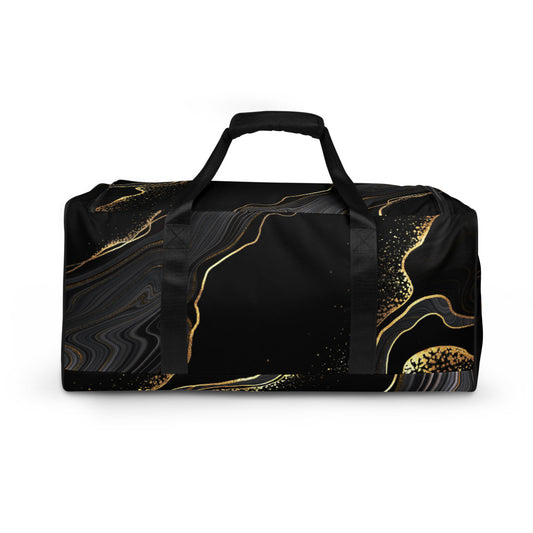 QG Black Gold Swirl Duffle bag