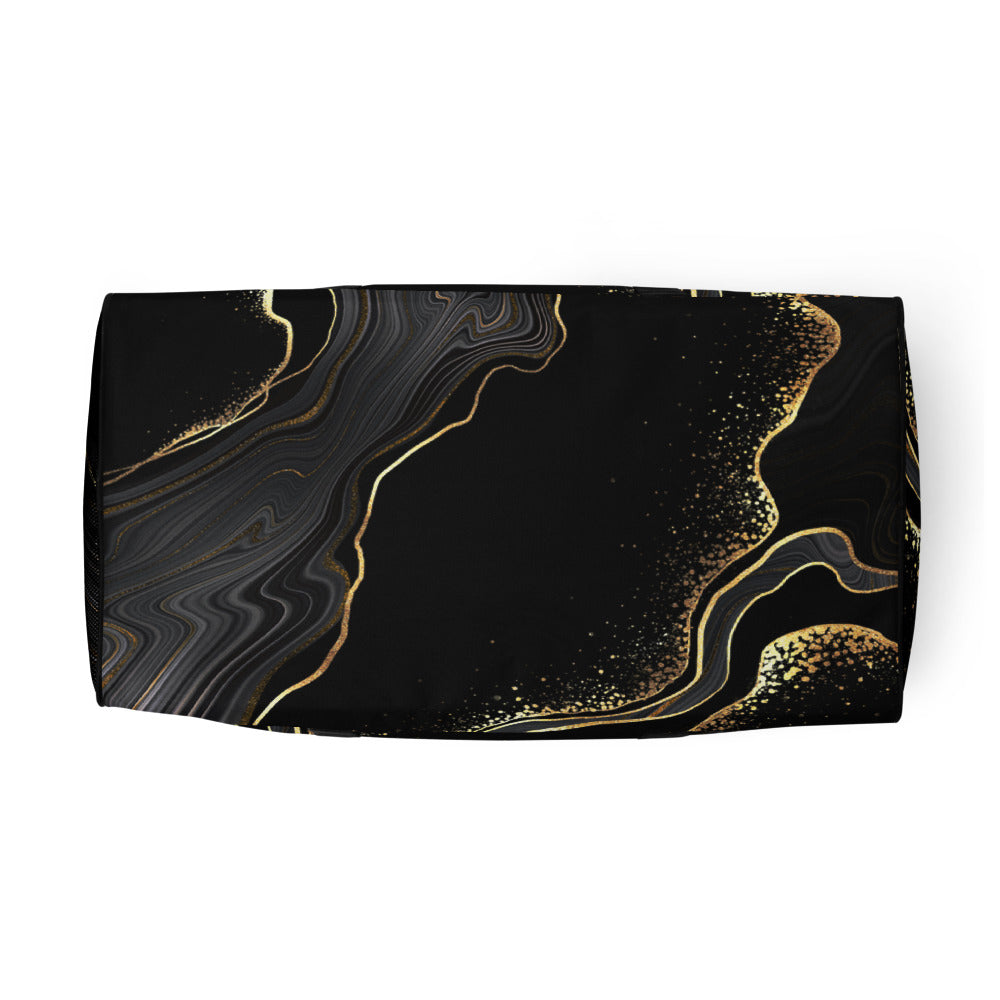 QG Black Gold Swirl Duffle bag