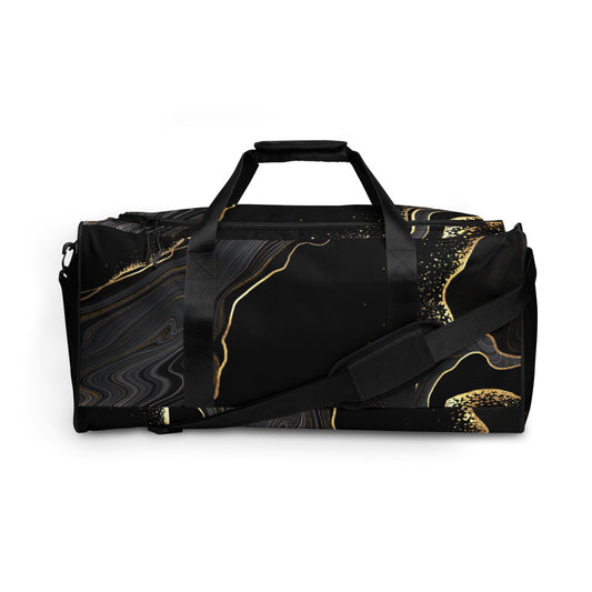 QG Black Gold Swirl Duffle bag