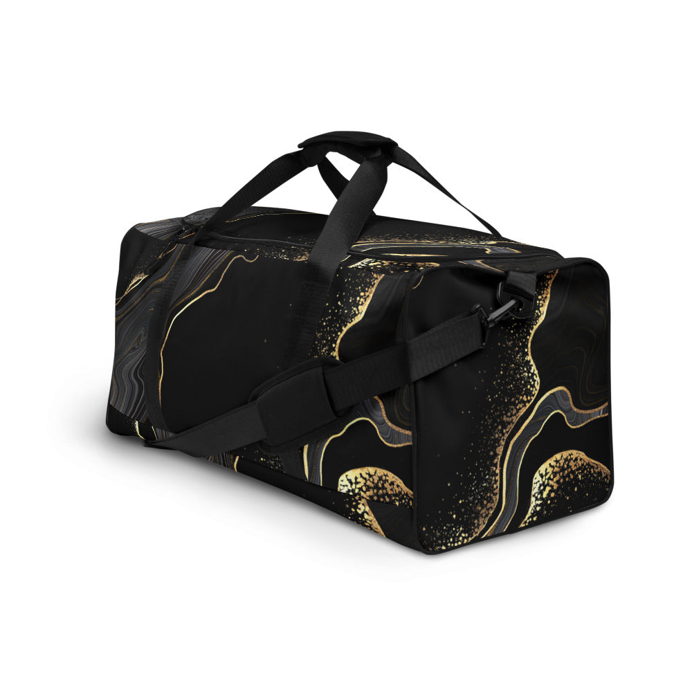 QG Black Gold Swirl Duffle bag