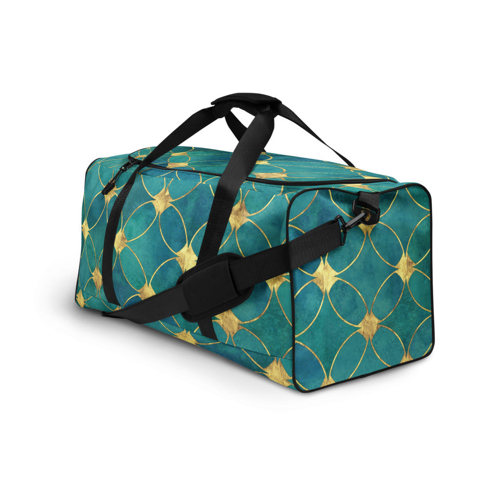 QG Green Gold Duffle bag