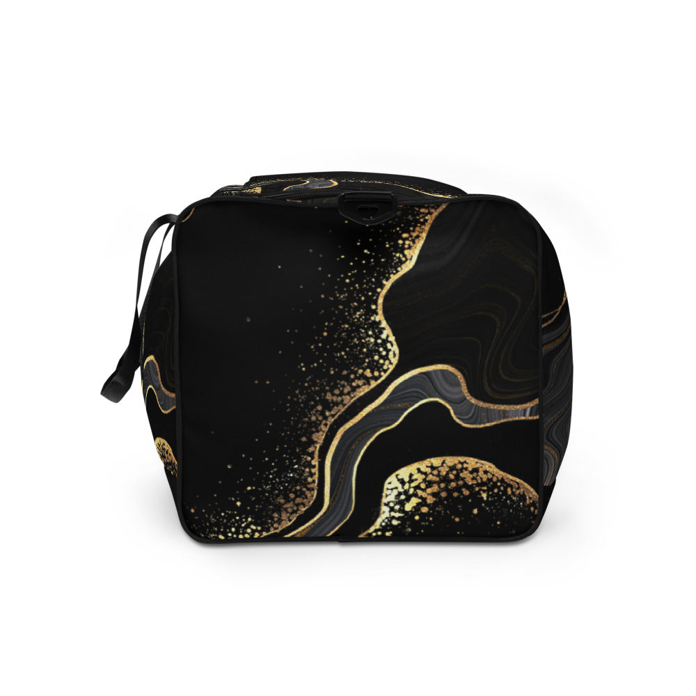 QG Black Gold Swirl Duffle bag