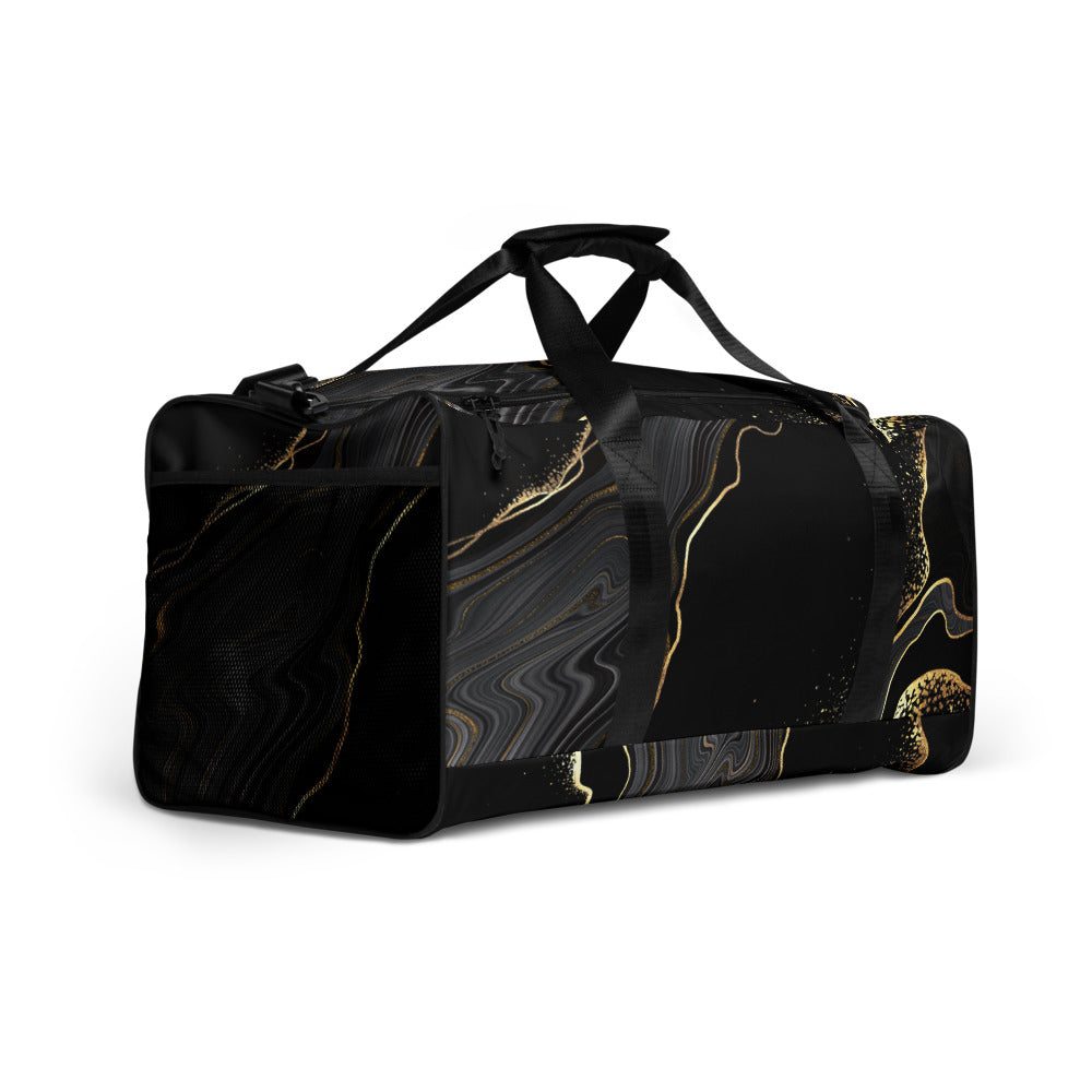 QG Black Gold Swirl Duffle bag