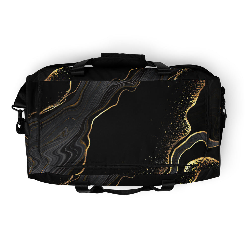 QG Black Gold Swirl Duffle bag