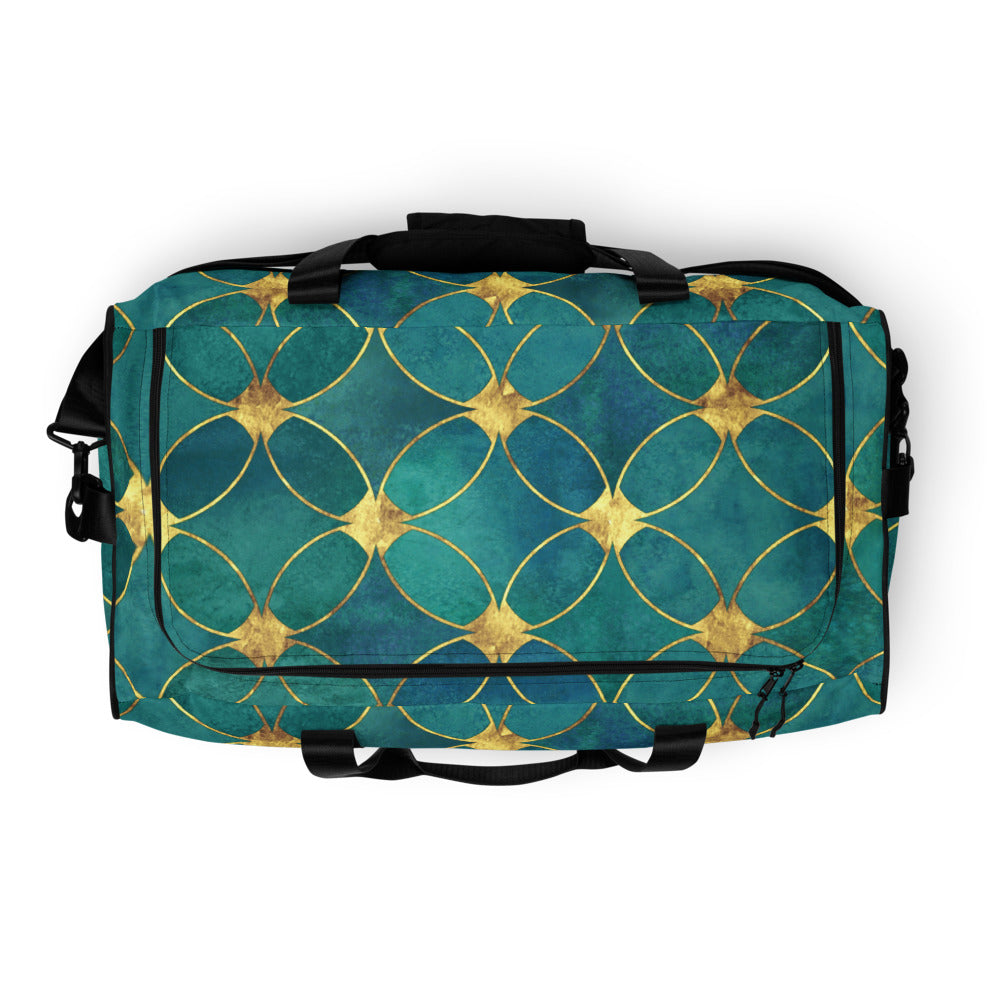 QG Green Gold Duffle bag