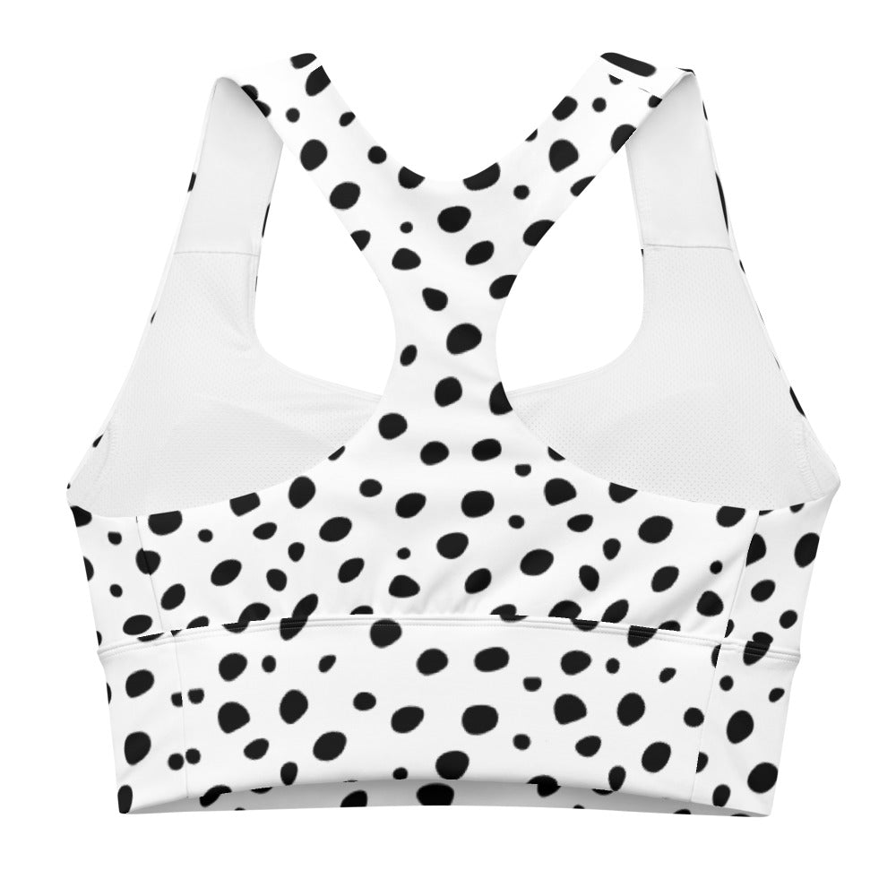 QG Spotted Longline Sports Bra