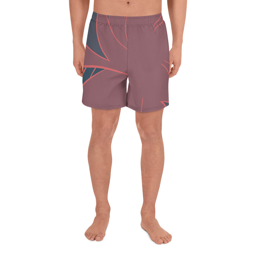 QG Leaf Men's Athletic Long Shorts