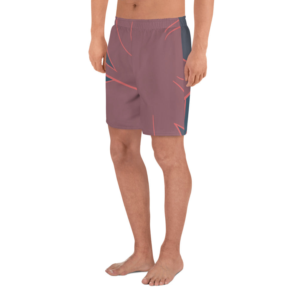 QG Leaf Men's Athletic Long Shorts