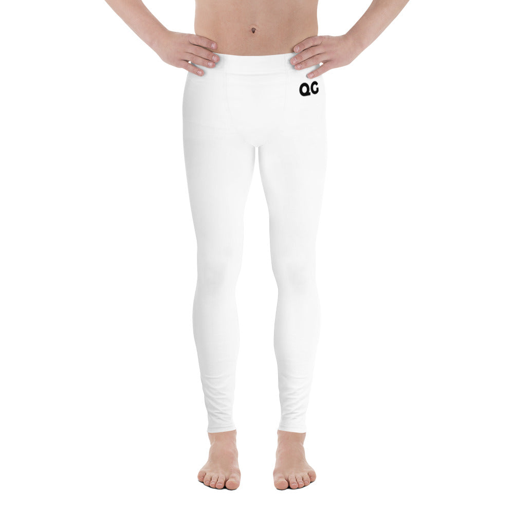 QG White Men's Leggings