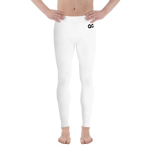 QG White Men's Leggings