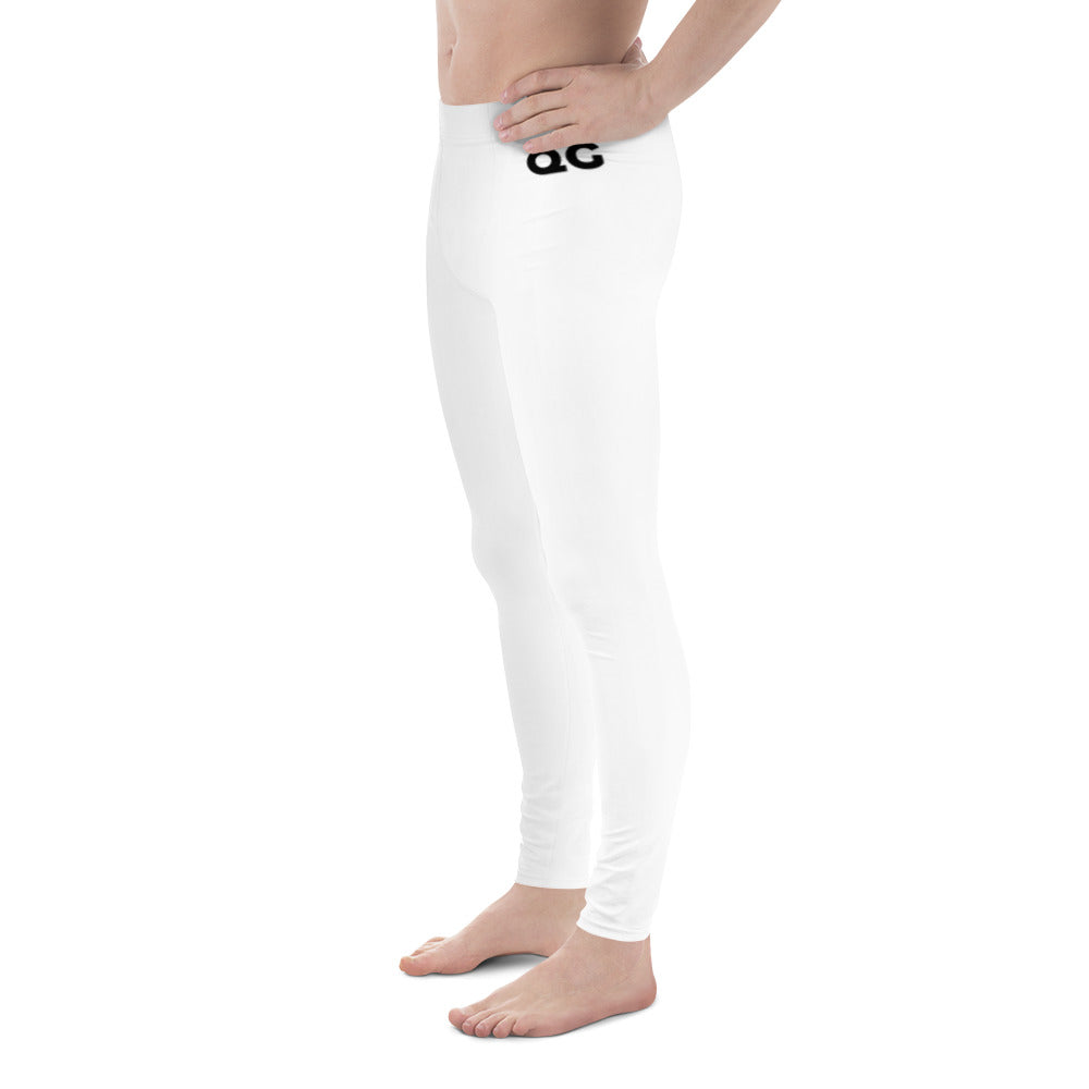 QG White Men's Leggings