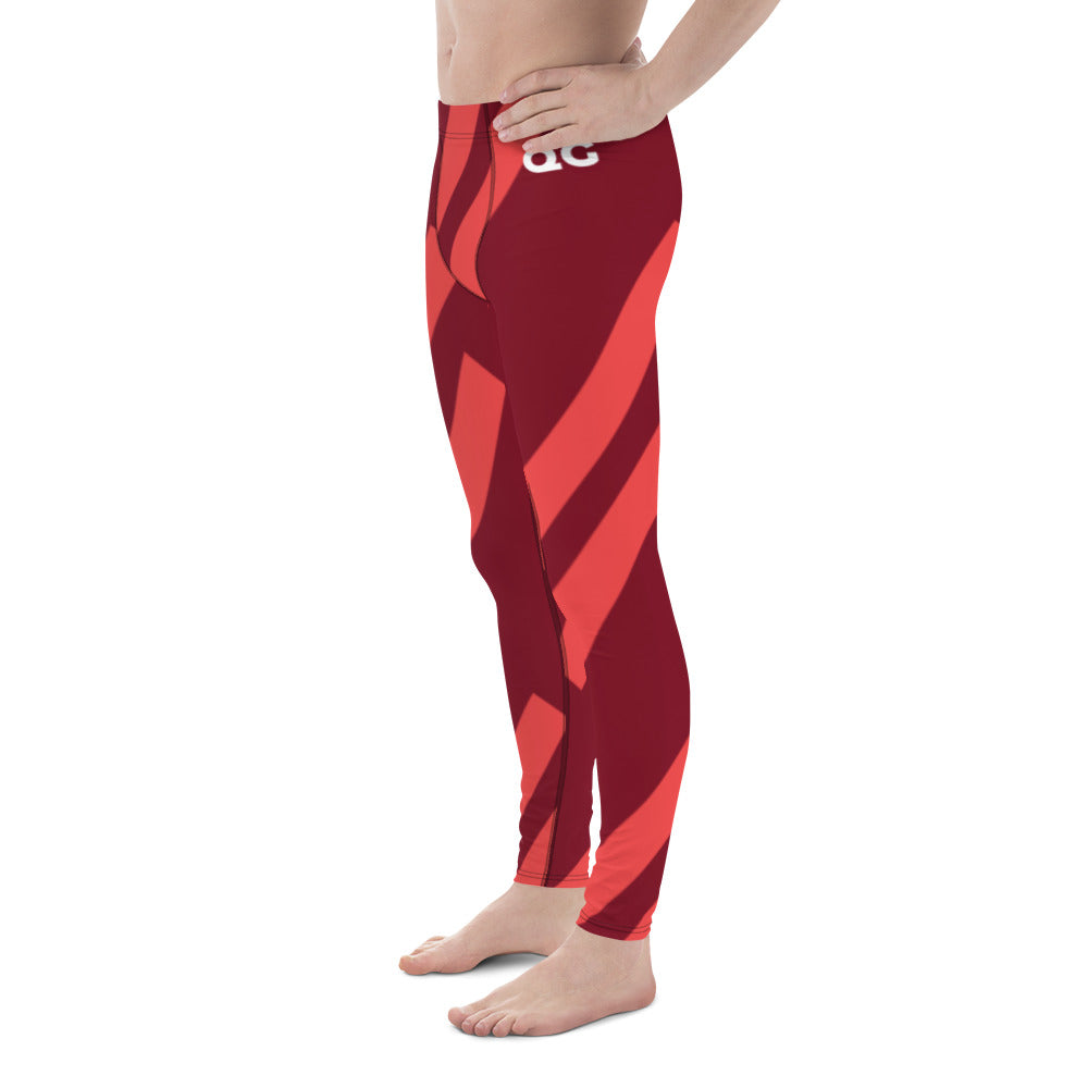 QG Burgundy Men's Leggings