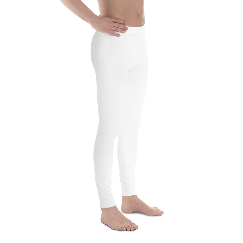 QG White Men's Leggings