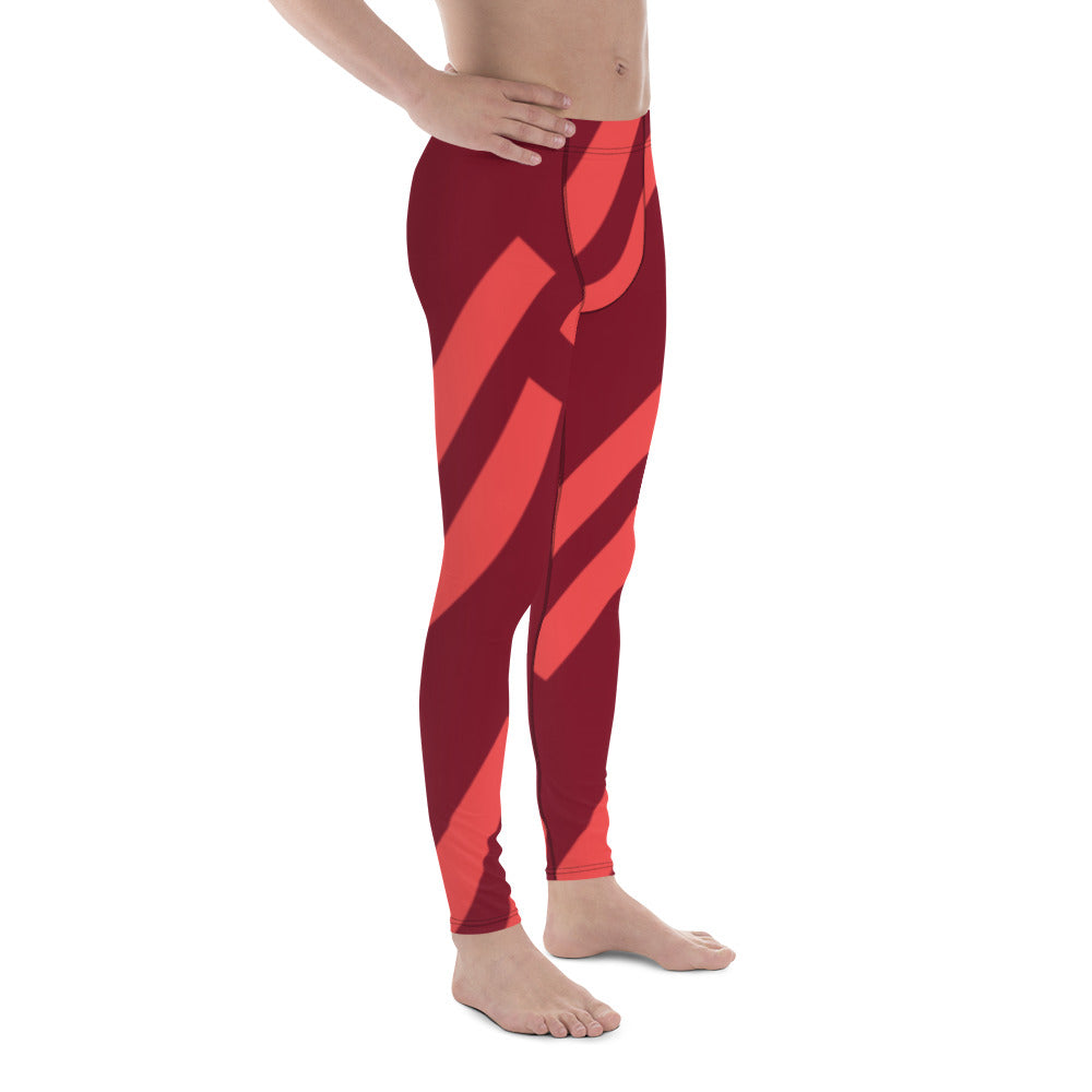 QG Burgundy Men's Leggings