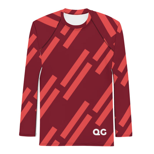 QG Burgundy Men's Rash Guard