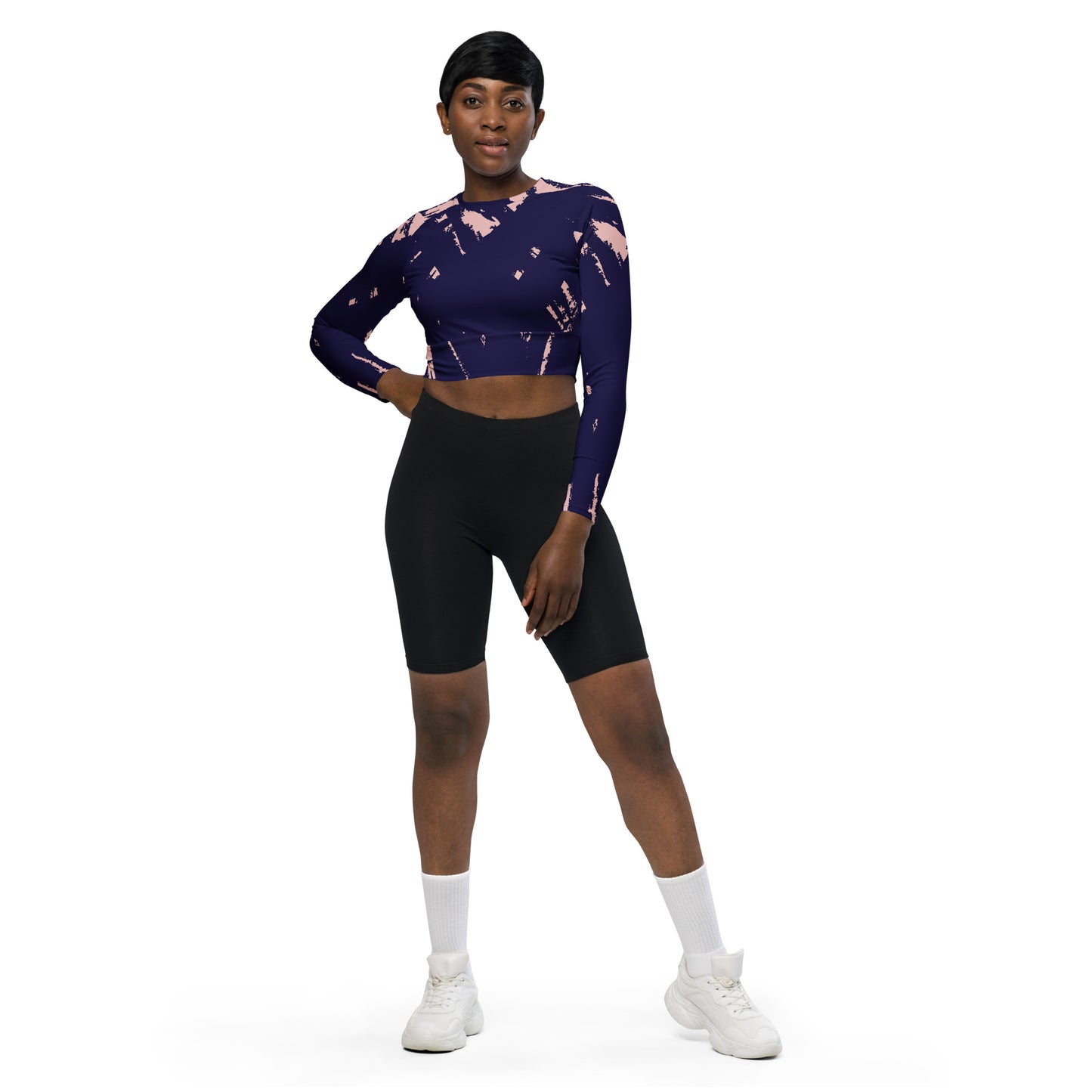 QG Venetia Long-sleeve Crop Top