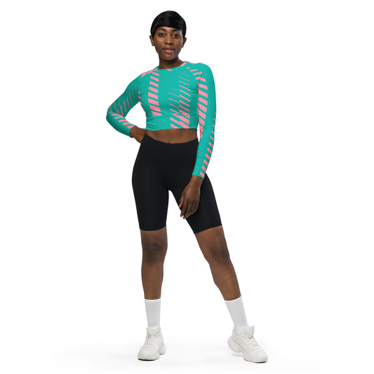 QG Milan Long-sleeve Crop Top