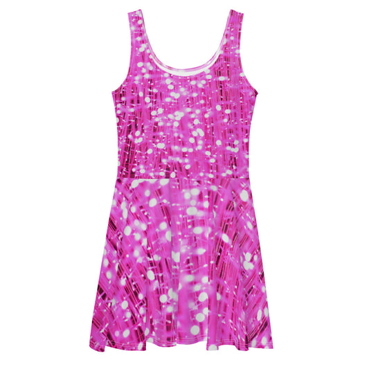 QG Sparkling Pink Skater Dress