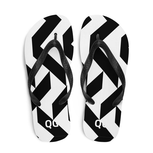 QG Zebra Zig Zag Flip-Flops